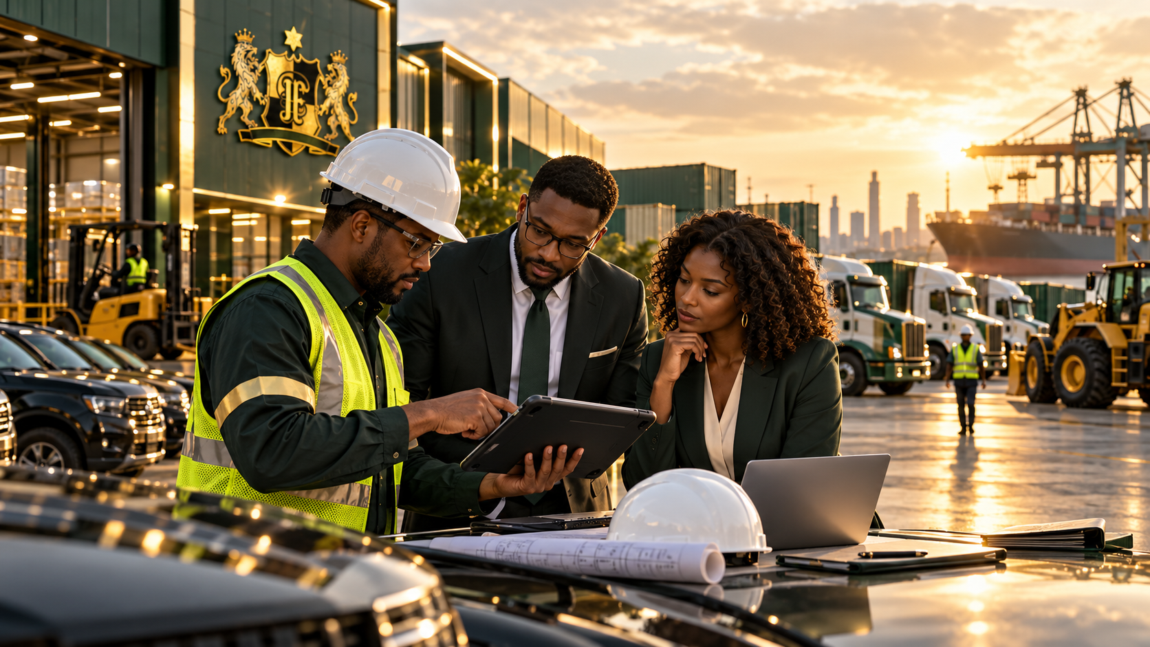 Logistics collaboration scene