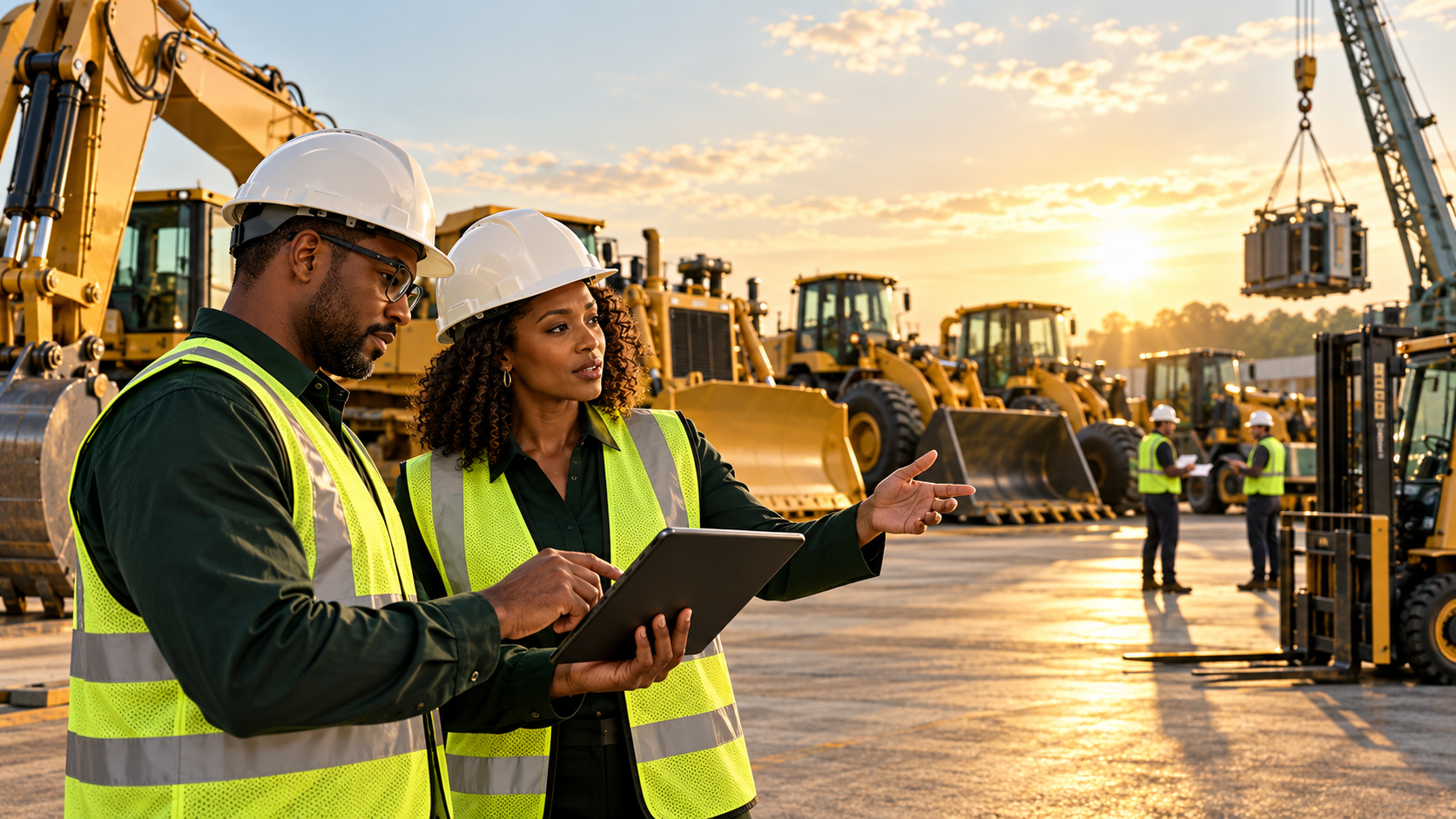 Heavy equipment collaboration